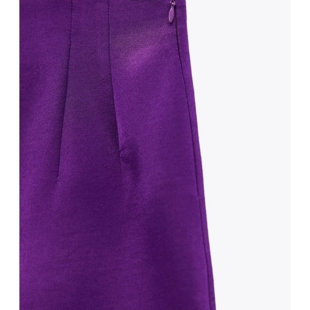 ZARA satin effect high waist skirt - Picture 7 of 9